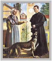 Don Bosco con la madree il Grigio